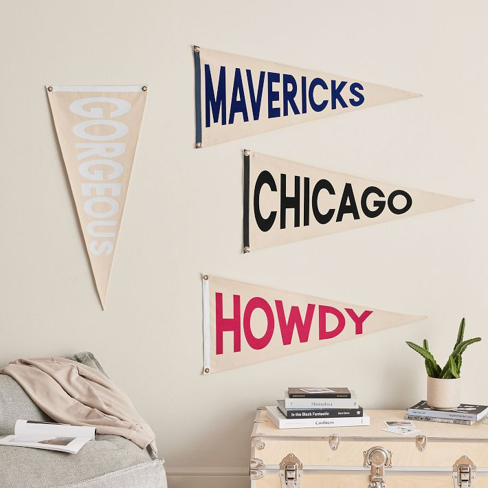 Personalized Pennant Flag | Pottery Barn Teen