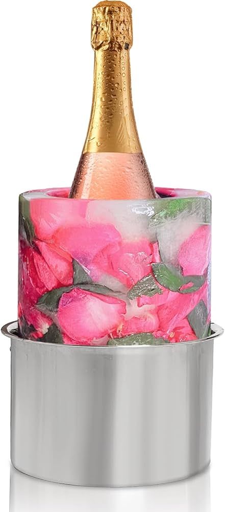 Ice Mold, Wine Chiller Ice Bucket for Various Champagne and Liquor, Easily create a variety of de... | Amazon (US)