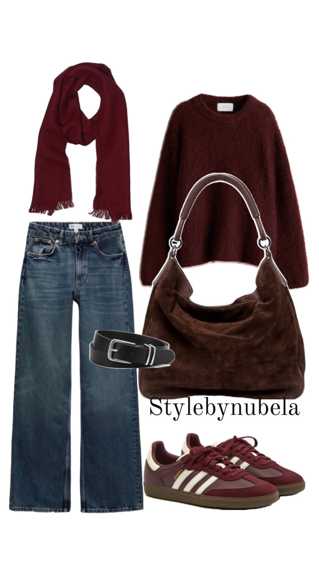 Daily Casual Fall/ Winter Outfit Styling with Denim and adidas Sneaker: Denim jeans, sweater, scarf, suede shoulder bag, burgundy adidas samba, black belt

#denim #OOTD LTKFashion #Madewell #LTKTall #BacktoSchoolOutfit #FallBreakOutfit #LTKPetite #LTKOver40 #LTKPlusSize #LTKBump #LTKFinds #LTKItBag #AdidasSneaker #LTKshoeCrush

#LTKFindsUnder100 #LTKStyleTip #LTKSaleAlert