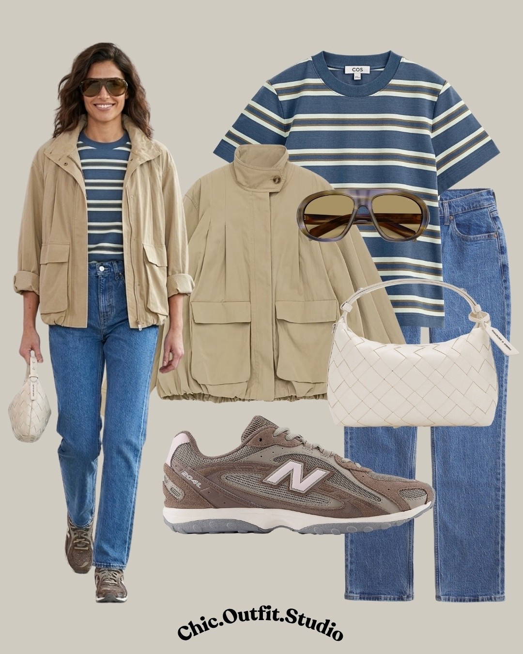 Neutral Jacket + Stripes + Sneakers (Casual Cool Spring)

✨A relaxed neutral jacket paired with stripes and denim creates a timeless off-duty look perfect for travel days, weekend walks, casual lunches, or running errands in style. Comfortable yet polished, this outfit blends practicality with a modern, laid-back vibe for spring.

✨Tags: neutral jacket outfit women, striped top outfit ideas, casual spring outfit women, sneakers outfit women, travel outfit ideas spring, relaxed chic outfit, everyday casual style, transitional outfit ideas, effortless spring look

#LTKstyletip #LTKshoes #LTKspring