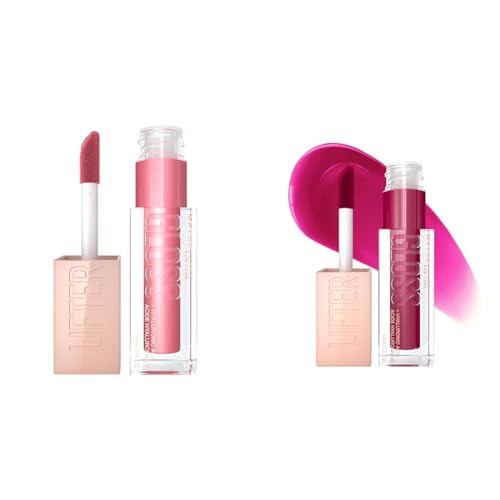 MAYBELLINE Lifter Gloss Lip Gloss Duo with Hyaluronic Acid, Petal 0.18 oz & Taffy 1 Count | Amazon (US)