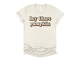 Hey There Pumpkin Retro Tee Women's Fall Shirt Halloween Shirt Fall Shirt Halloween Top Vintage Tee  | Amazon (US)