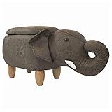 CRITTER SITTERS 15-in. Seat Height Brown Elephant Animal Shape Storage Ottoman - Furniture for Nurse | Amazon (US)