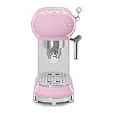Smeg ECF01RDUS 50s Retro Style Espresso Machine - Pink | Amazon (US)