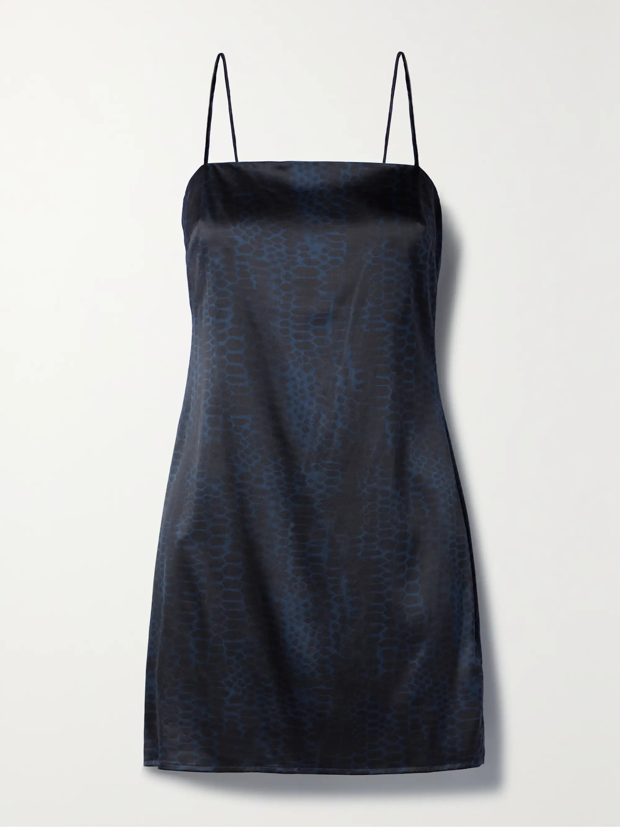 Valentine snake-print silk-blend satin mini dress | NET-A-PORTER (UK & EU)