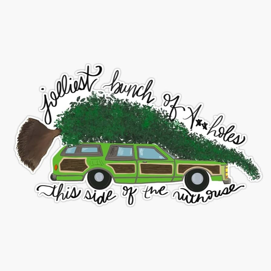 Jolliest Bunch Griswold Christmas Clark Griswold Christmas Sticker Bumper Sticker Vinyl Decal 5 | Amazon (US)