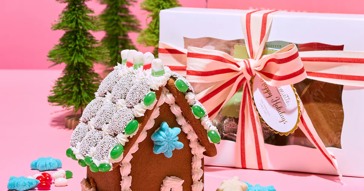 Holiday Gingerbread House Kit by Miette Patisserie | Goldbelly | Goldbelly