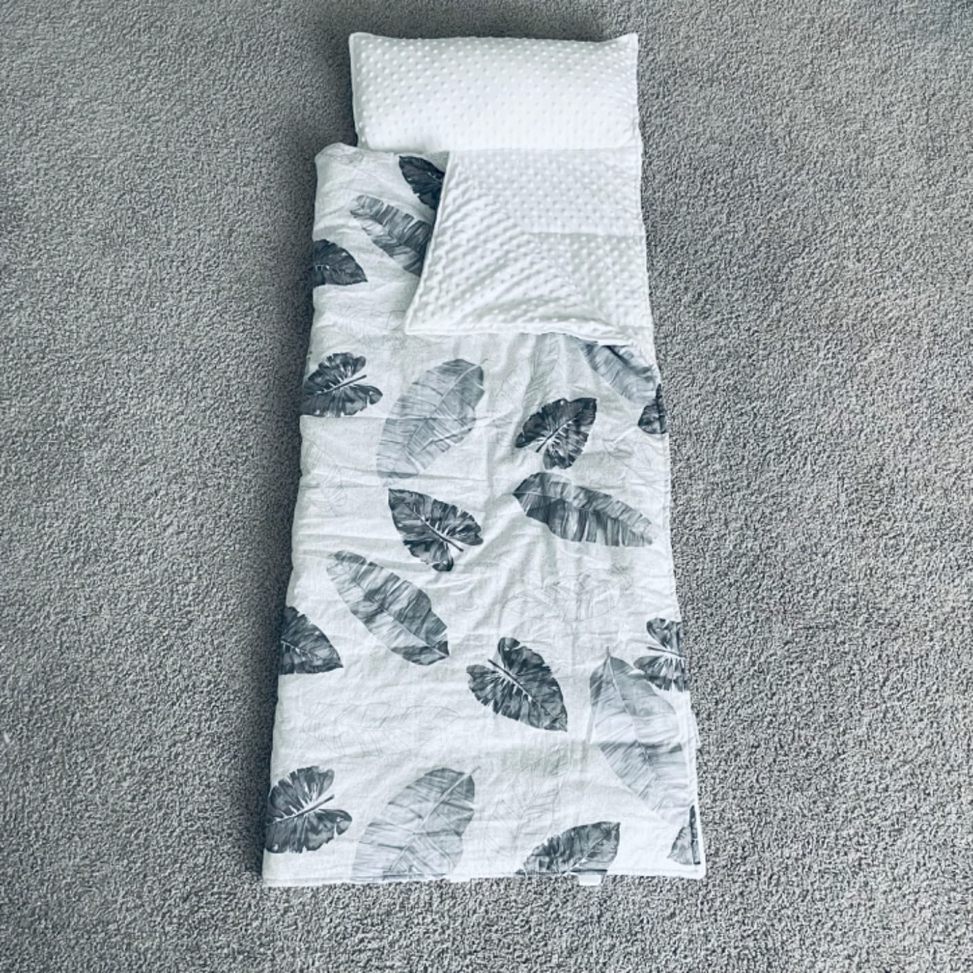 Bunnikins & Clover Toddler Nap Mat with Removable Pillow, Cotton Nap Mats for Preschool, Easy Cle... | Amazon (US)