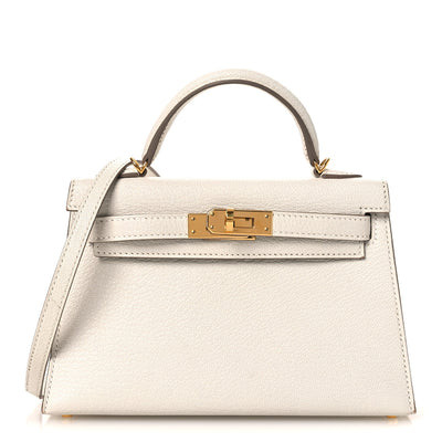 Chevre Mysore Mini Kelly Sellier 20 Mushroom | FASHIONPHILE (US)