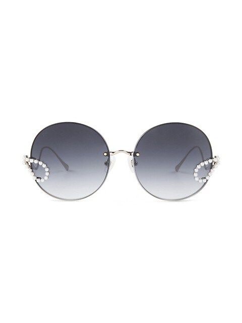 57MM Passion Fruit Round Sunglasses | Saks Fifth Avenue