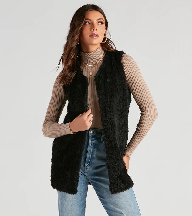 So Extra Faux Fur Vest | Windsor Stores