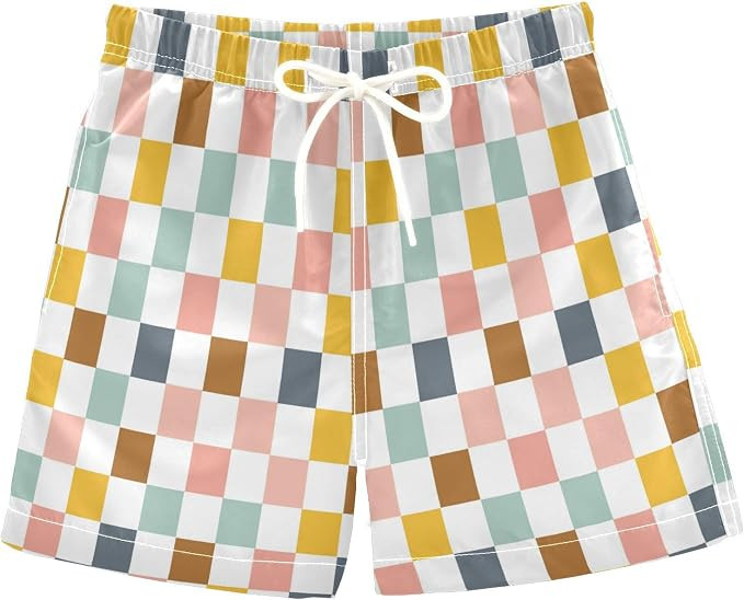 Boccsty 80S 90S Boys Swim Trunks Baby Kids Swimwear Summer Toddler Beach Board Shorts Bathing Sui... | Amazon (US)