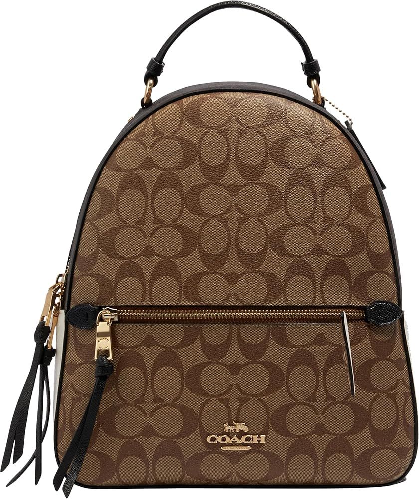Coach Jordyn Backpack, Khaki Multi       
Material: Leather 

For Ages: Adult | Amazon (US)