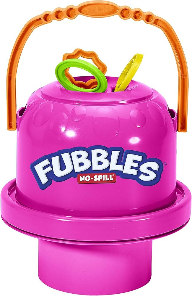 Fubbles Bubbles No-Spill Big Bubble Bucket in Pink | Bubbles for Toddlers and Kids of All Ages | ... | Amazon (US)