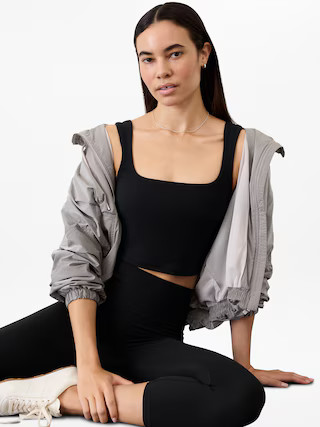 Transcend Square Neck Crop Sports Bra A-C | Athleta
