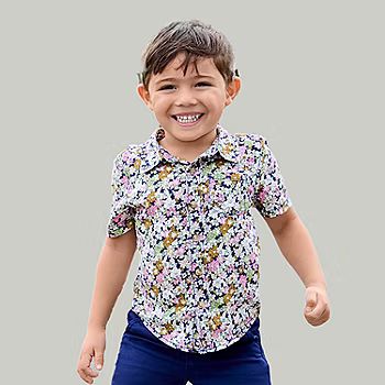 Okie Dokie Toddler & Little Boys Short Sleeve Button-Down Shirt | JCPenney