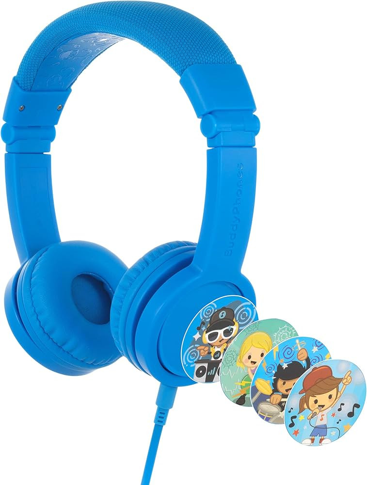BuddyPhones Explore+, Volume-Limiting Kids Headphones, Built-in Audio Sharing Cable with in-Line ... | Amazon (US)