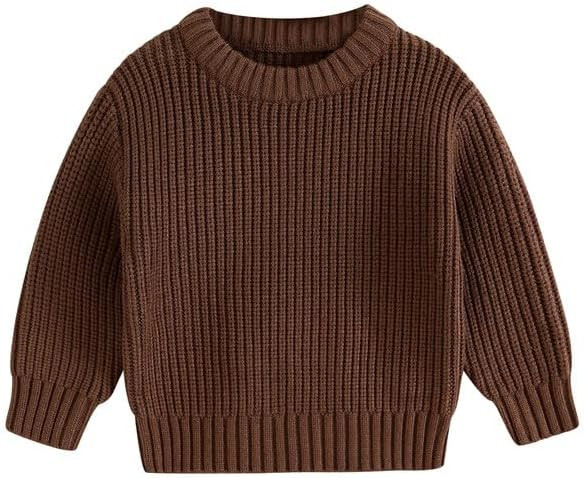 YOUNGER STAR Toddler Baby Girls Boys Knit Sweater Pullover Long Sleeve Sweatshirt Fall Winter Clo... | Amazon (US)