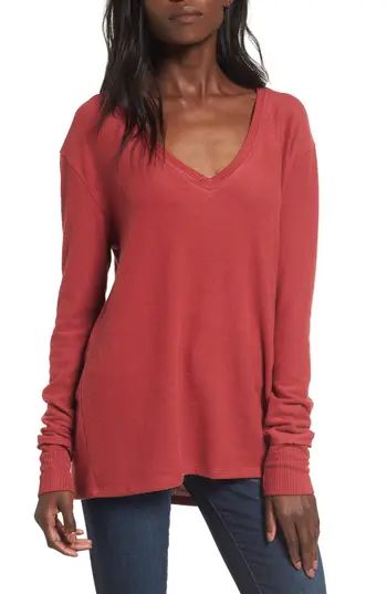 Women's Bp. V-Neck Pullover, Size XX-Small - Red | Nordstrom