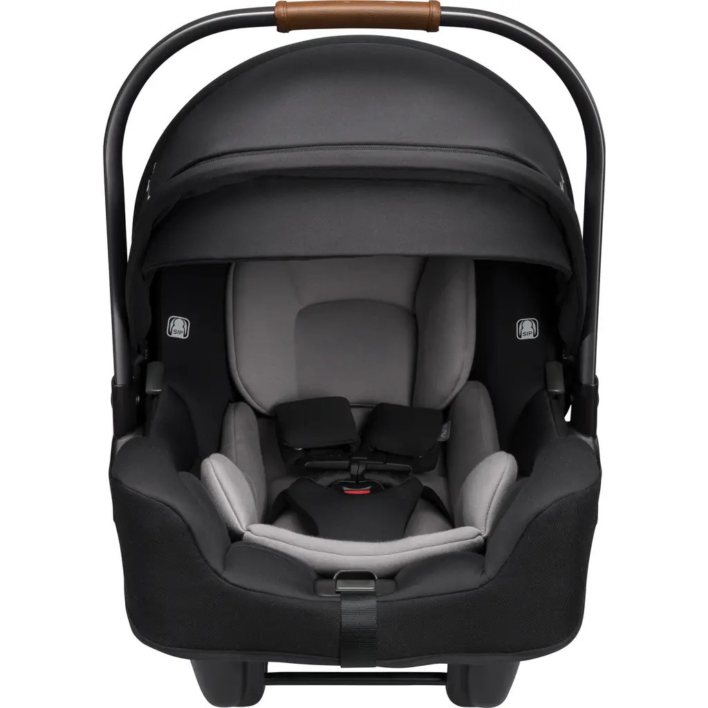 Nuna PIPA™ RX Car Seat & Base in Caviar/cognac at Nordstrom | Nordstrom