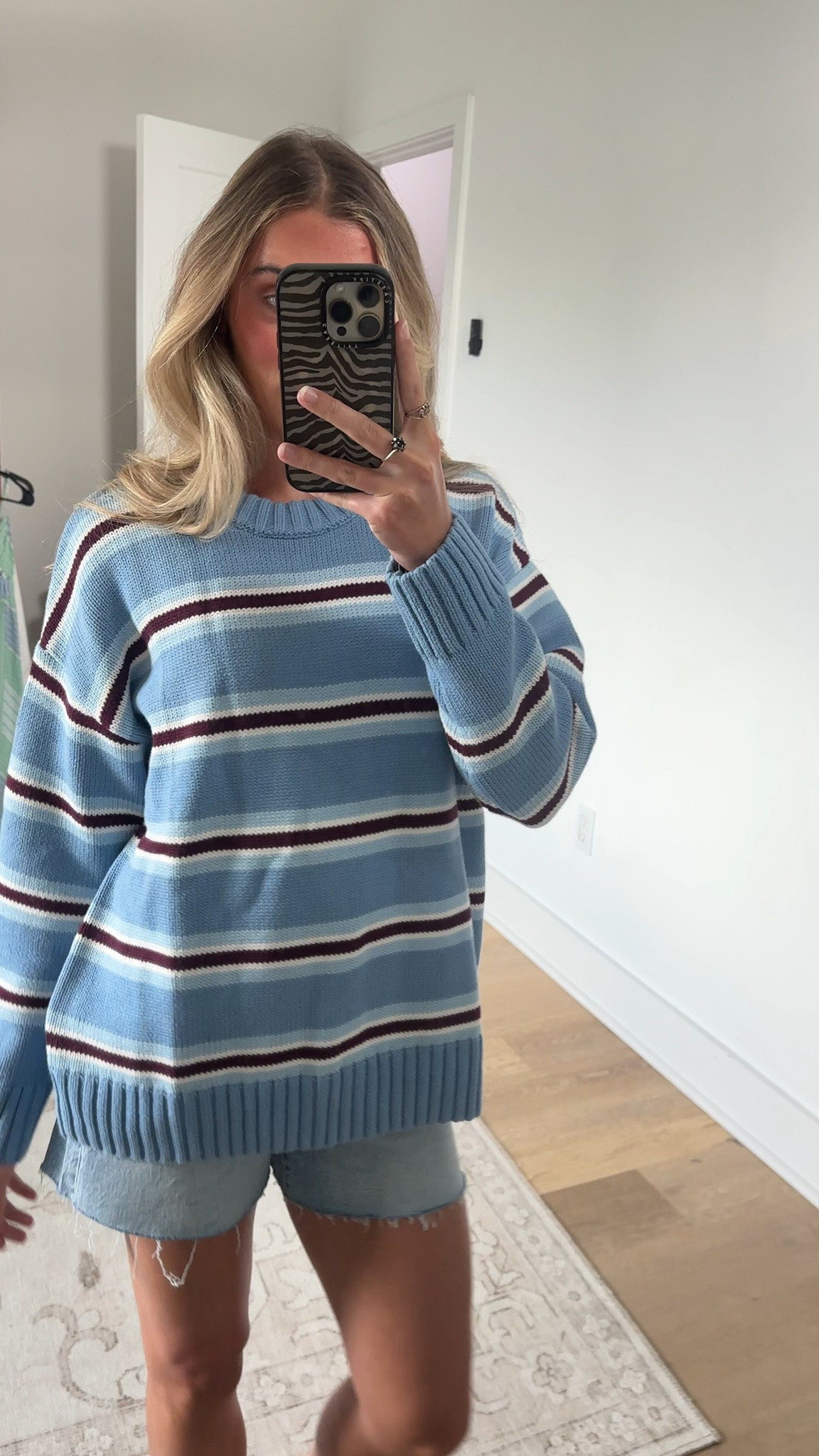 Gap 100% cotton ribbed sweater. Soft 100% cotton knit oversized sweater.
Double-layer crewneck.
Long sleeves with drop shoulders and banded cuffs.
Certain styles have allover stripes.
Ribbed hem.

#LTKootd #LTKSaleAlert #LTKSeasonal