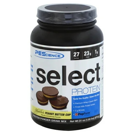 PEScience - Select Protein Powder Chocolate Peanut Butter Cup - 1.93 lbs. | Walmart (US)