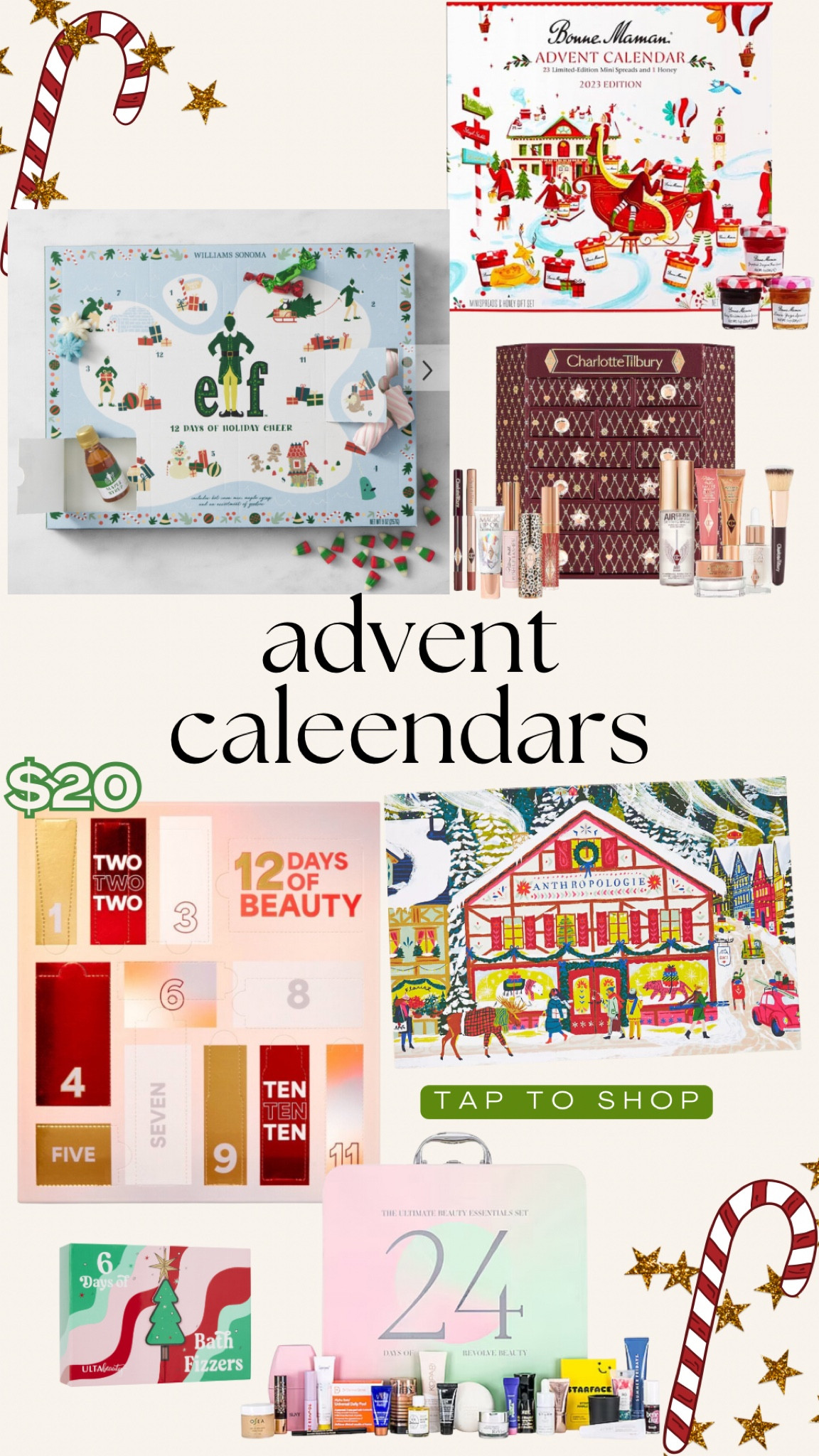 some advent calendars to ring in the Christmas season 🎄😍 I tried to find a lot of affordable ones + some good higher end. these ALWAYS sell out fast so get yours ASAP! ❤️

#LTKHoliday #LTKHolidaySale #LTKGiftGuide