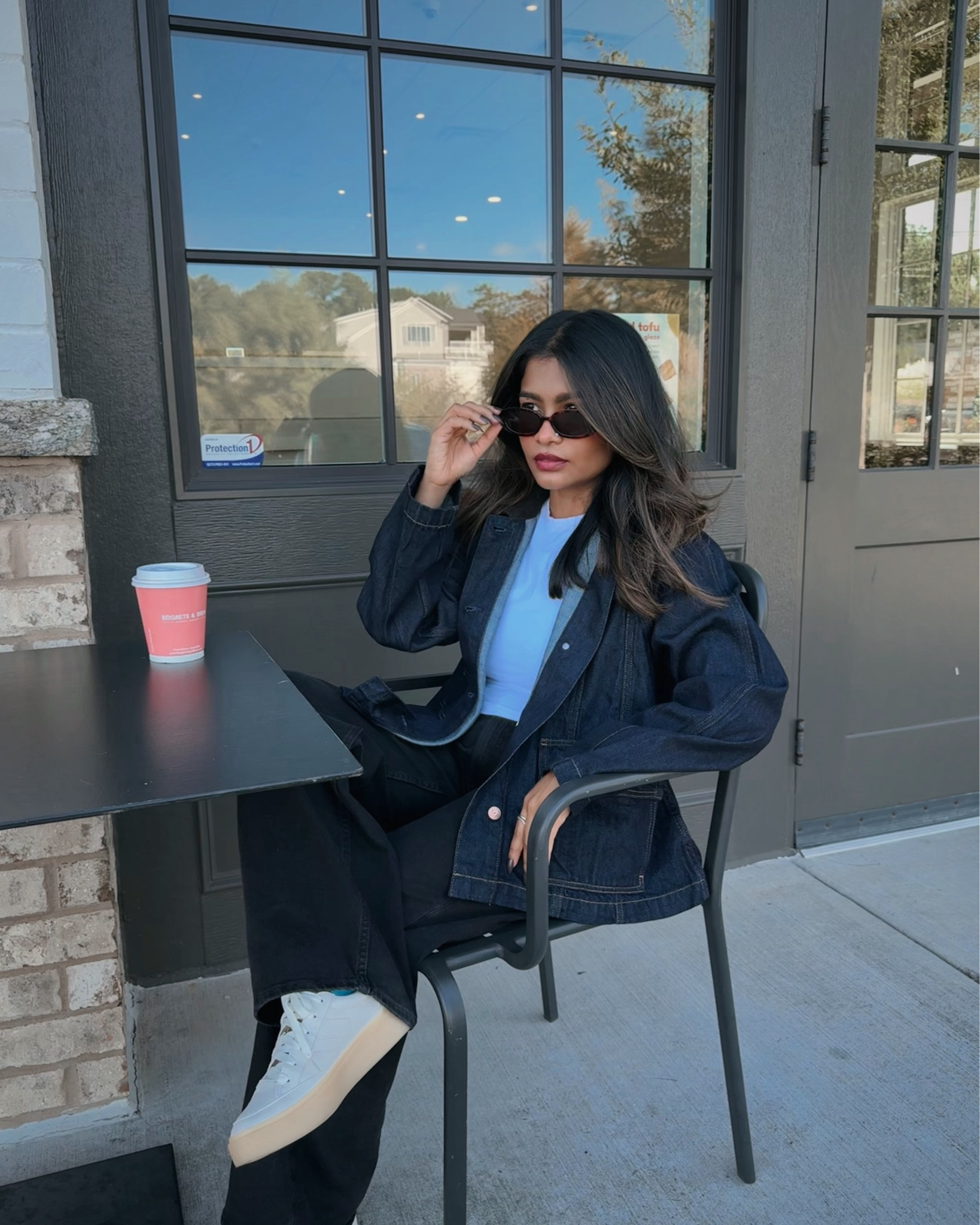 Fall casual outfit for petite/petite moms. Soft denim jacket with brown corduroy dollar—very versatile and spacious. Wearing small

Also linked: comfortable versatile sneakers that are great for everyday and travel. Runs true to size   

Pants are low waist and slouchy. I am a size 25 petite but for a 26 petites for the loose look. No need to size down, the jeans are looser fit  

#LTKSeasonal #LTKPetite #LTKSaleAlert