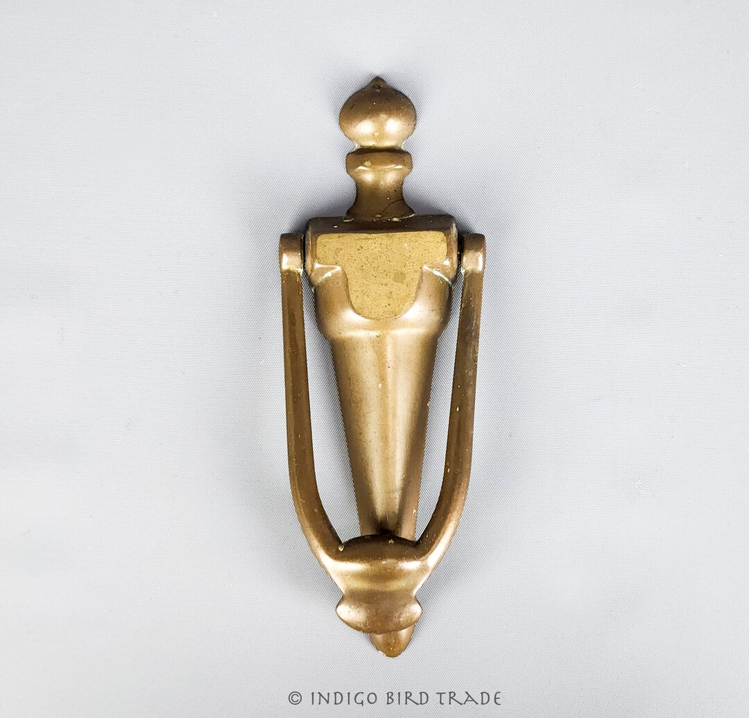 Antique Traditional Brass Door Knocker Vintage Dark Bronze Tone Door Knocker Urn Shape Edwardian ... | Etsy (US)