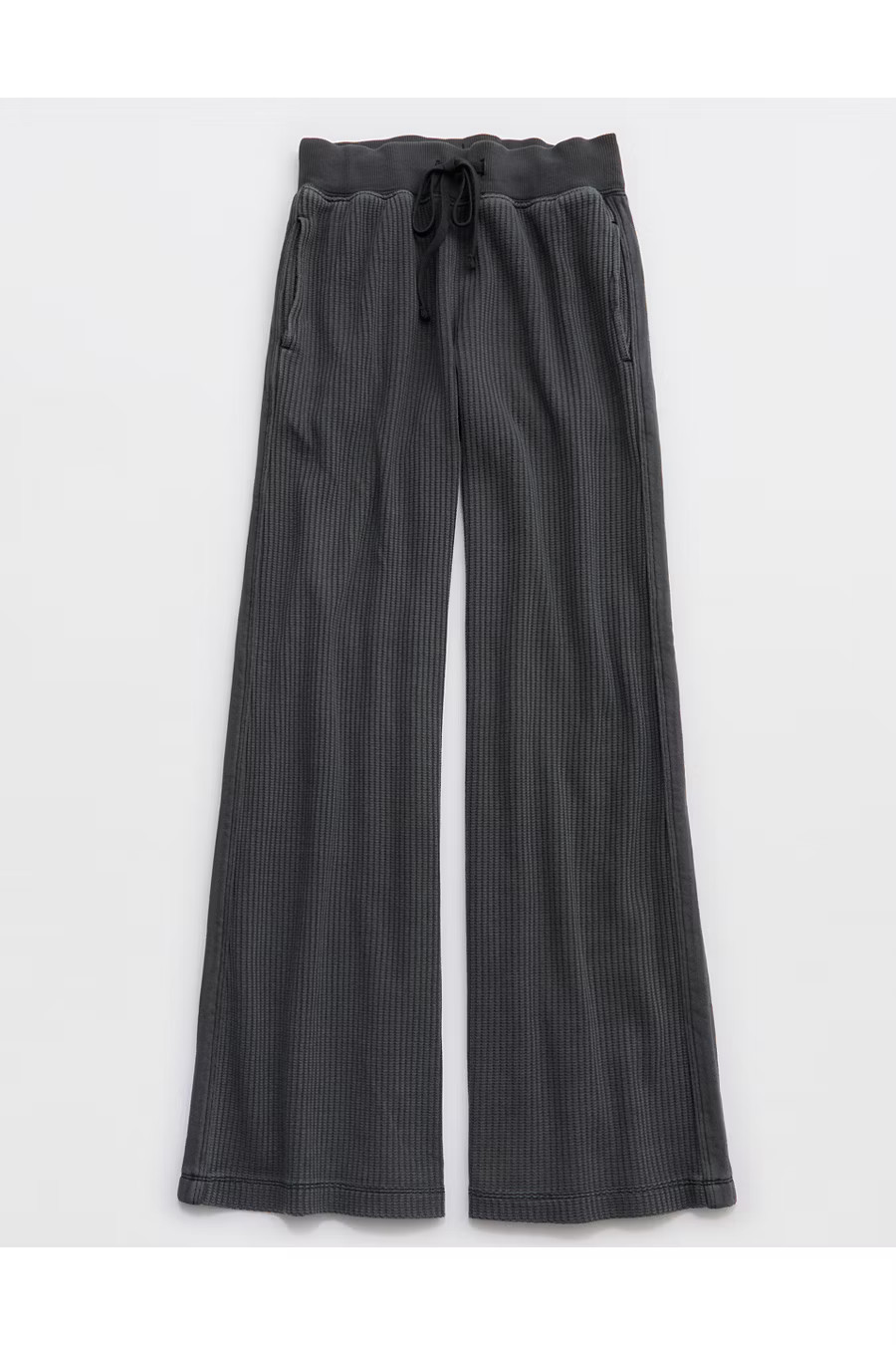 Aerie Essential Waffle Trouser Women's Smoked Gray XXS | American Eagle Outfitters (US & CA)
