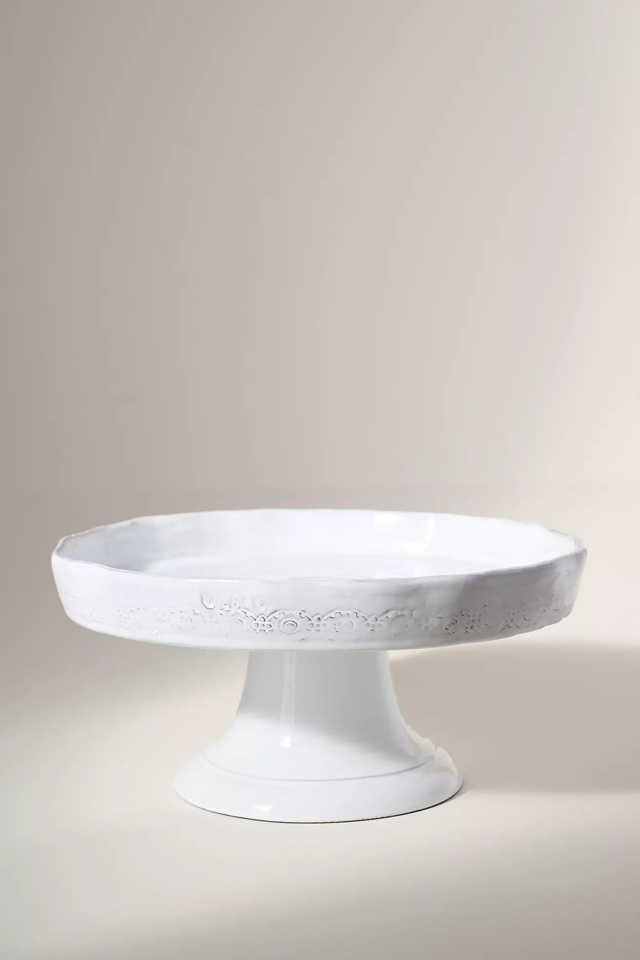 The Glenna Italian Earthenware Cake Stand | Anthropologie (US)