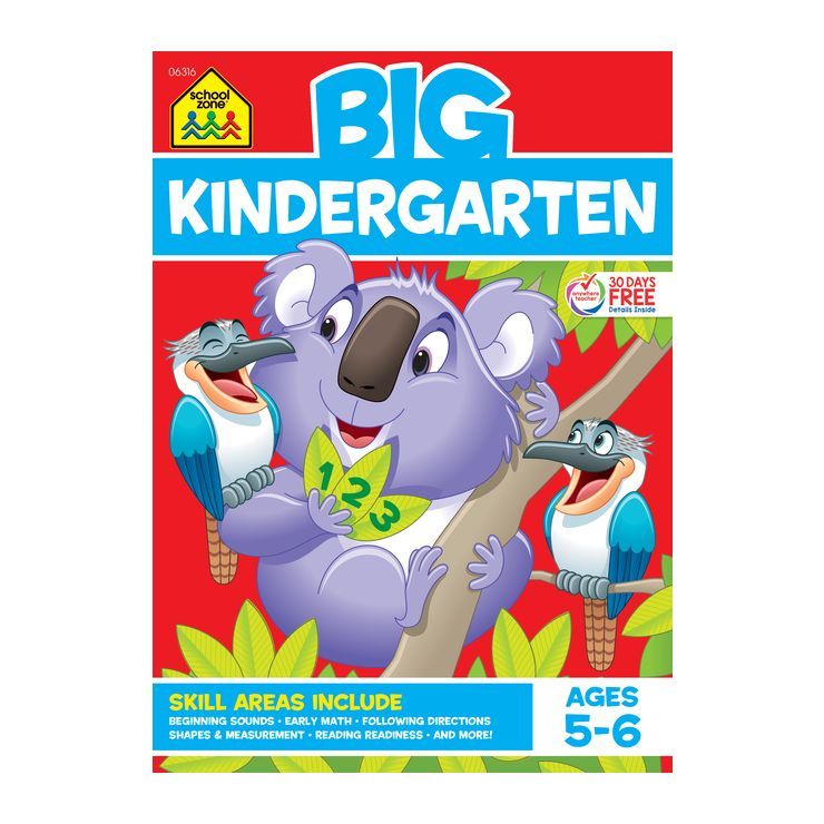 Big Kindergarten Workbook (School Zone Publishing) - Paperback | Target