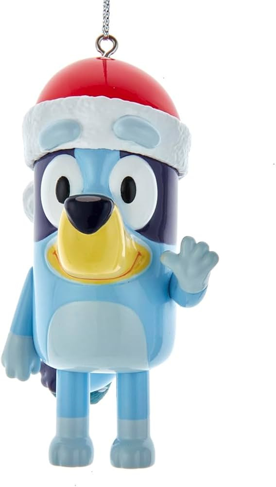 Bluey with Santa Hat Blow Mold Christmas Ornament 3.3 Inch – Official Bluey Holiday Tree Decora... | Amazon (US)