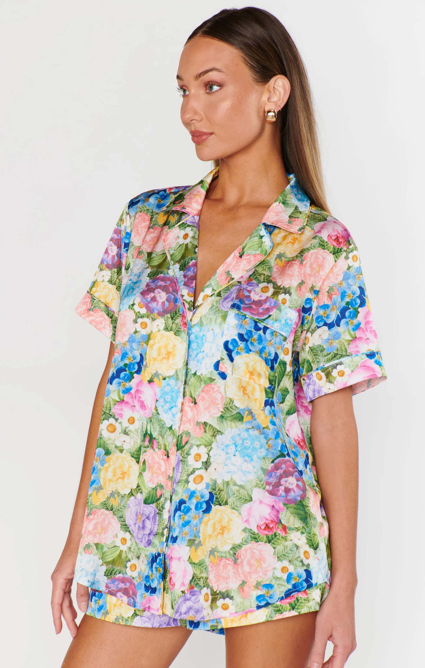 Slumber PJ Set ~ Flower Shop Silky | Show Me Your Mumu