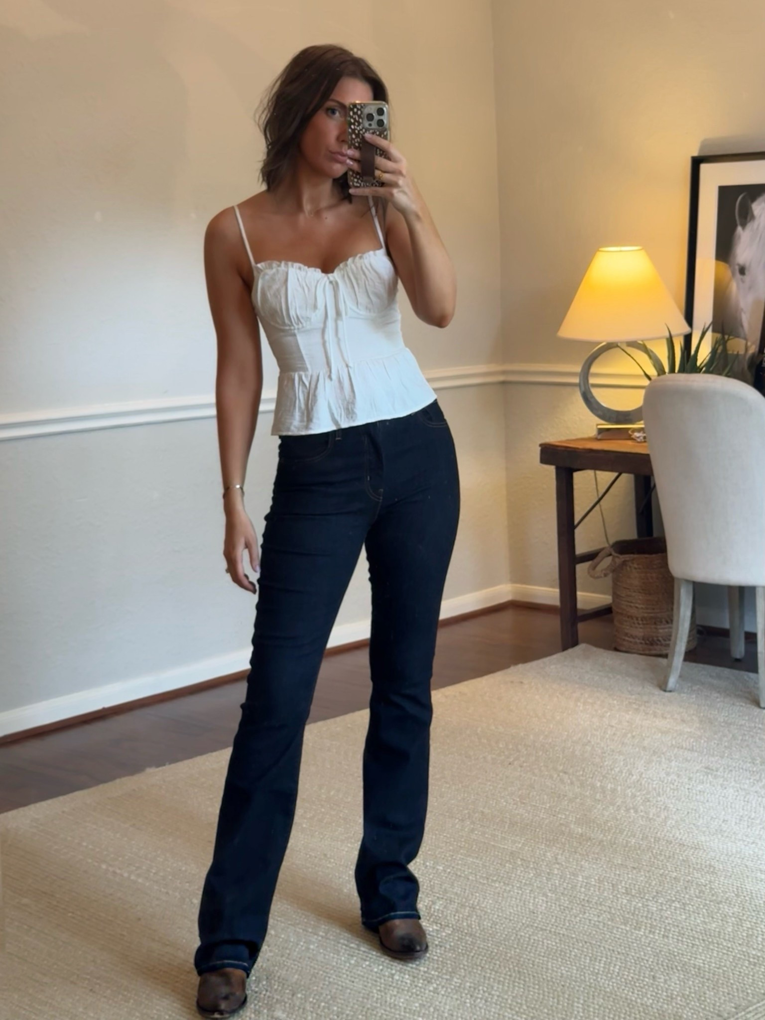 Date night outfit 🤍

White top, tall girl outfit, jeans and boots, summer night outfit 

#LTKStyleTip #LTKFindsUnder100