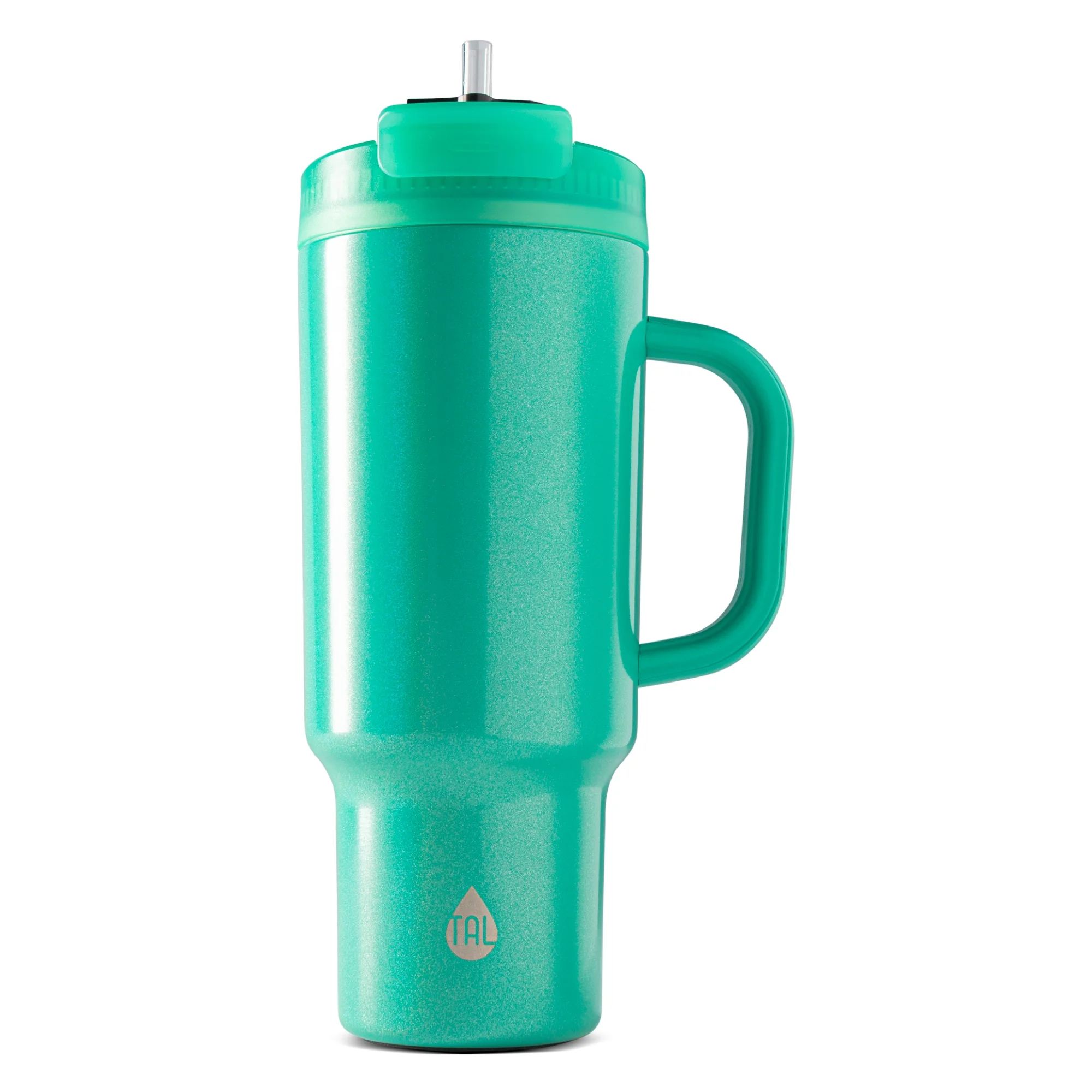 TAL Stainless Steel Hudson Tumbler with Straw 40 fl oz, Shimmering Green | Walmart (US)