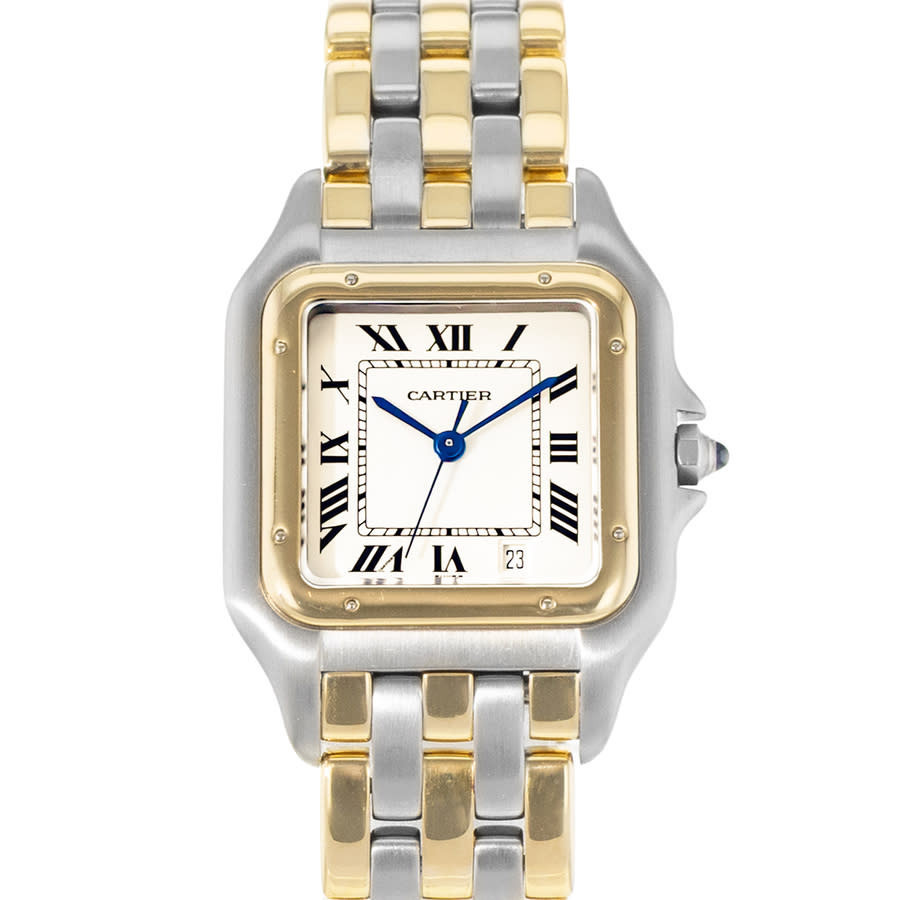 Pre-owned Cartier Panthere Quartz Champagne Dial Ladies Watch 83083241 183949 | Jomashop.com & JomaDeals.com