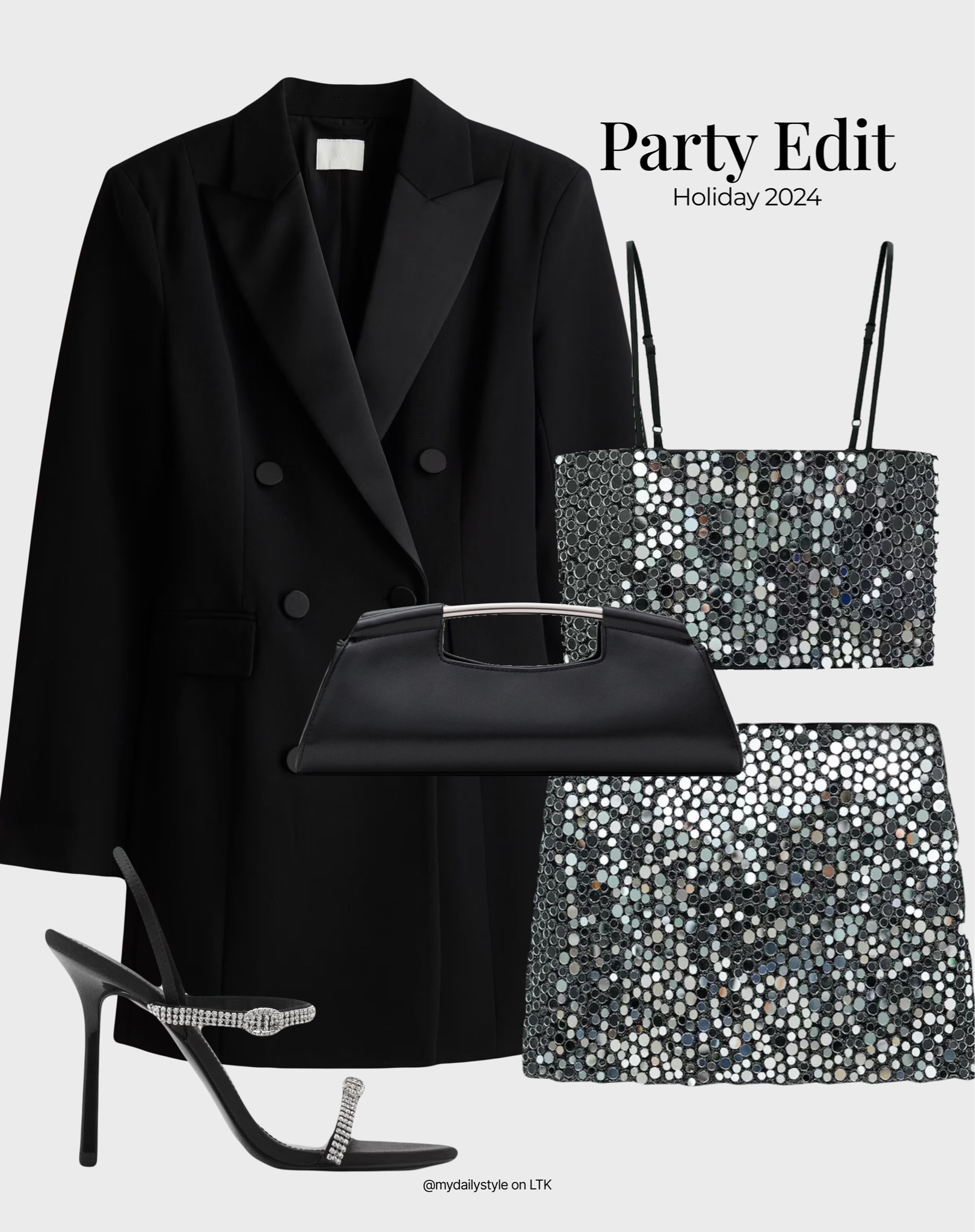 Party outfit perfect for Christmas 🖤

Check out more styling ideas in my profile. 

Tags: night look, holiday 2024, party dressing, parte wear, party look, sequin, holiday outfits, fall style, winter style, winter fit, pre-fall, autumn style, fall outfit, autumn outfit, fall fashion, autumn fashion, easy styling, simple everyday look, chic & basic outfit, Parisian look, casual outfit, capsule wardrobe, office look, brunch style, high street. 

#LTKshoes #LTKpartywear #LTKstyletip