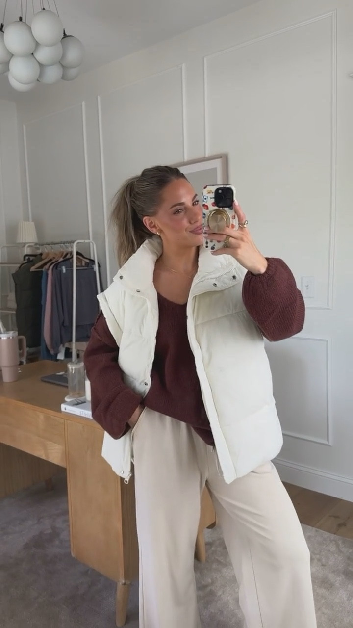 It may be September, but those chilly days will be here before we know it! 
I am LOVING this as a cozy option 🤎

It comes in a bunch of different colors!! 
I am wearing a small!! 

Fall Outfit 
Puffer Vest 
Errand Outfit 

#LTKActive #LTKSeasonal #LTKFindsUnder50