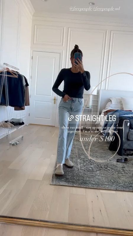 Found: the perfect straight leg denim and it’s under $100. These come in multiple washes - also got the black. These are a must have to put together all the best denim fall outfits. 

Wearing size 26 - size up one size. 

Christine Andrew, Free People, Denim, denim under $100, fall outfits, fall denim 

#LTKfindsunder100 #LTKSeasonal #LTKstyletip