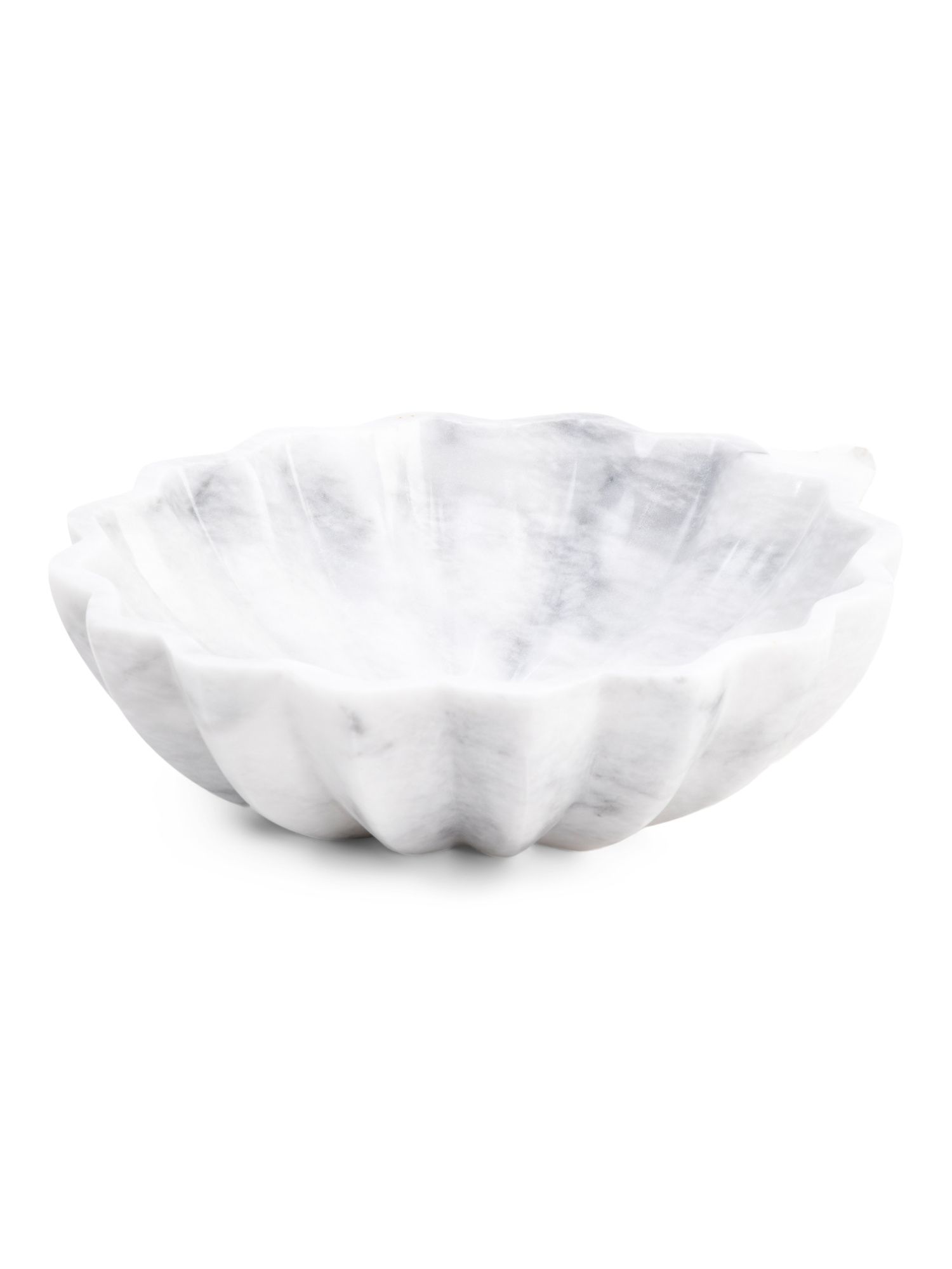 10in Marble Fluted Bowl | TJ Maxx