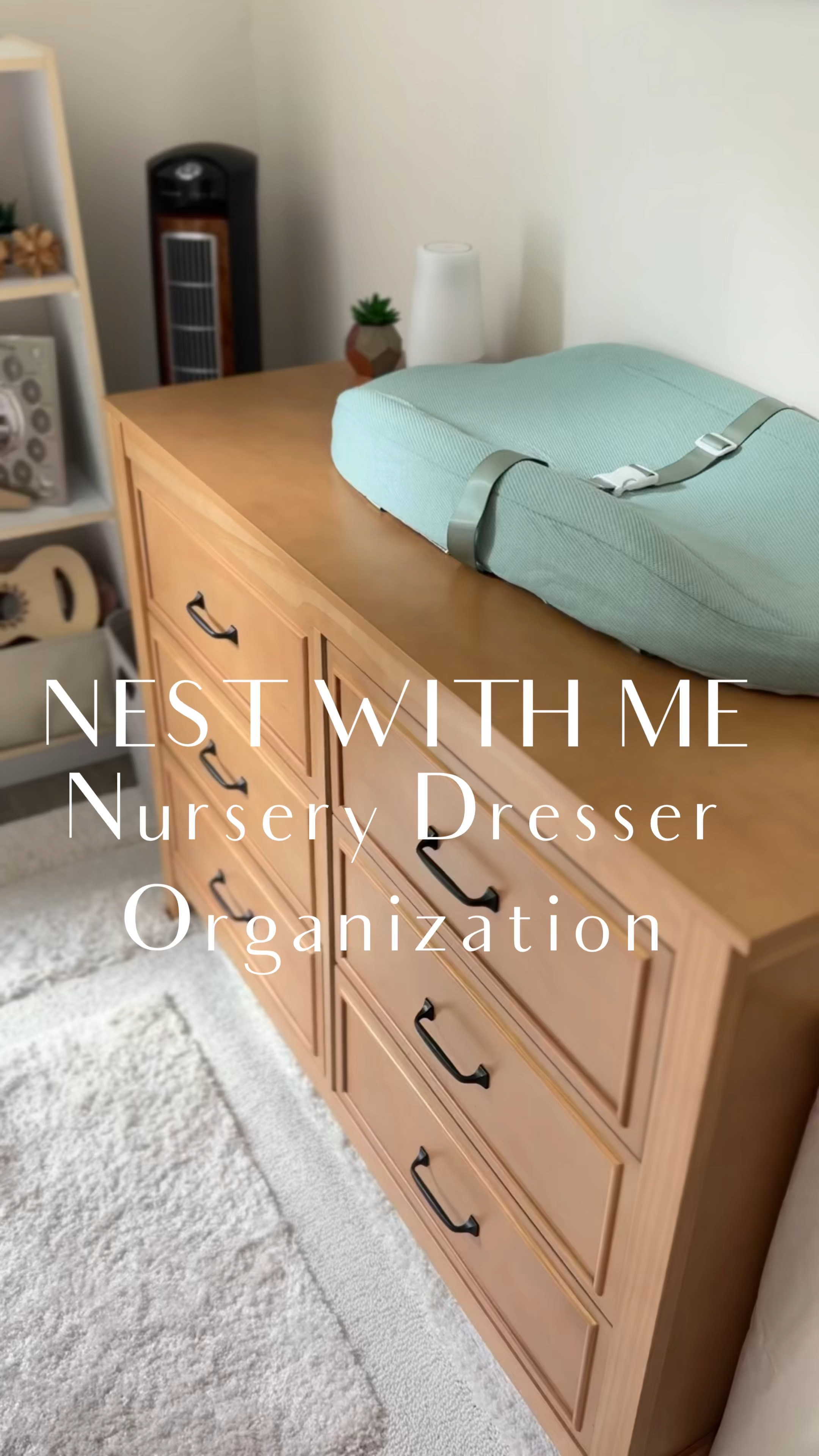 Nesting time: Organizing our nursery dresser 🪺 

Baby essentials, nesting, diapers, wipes, medical supplies, burp cloths, 0-3, 3-6, 6-12 month outfits 

#LTKBaby #LTKHome #LTKBump