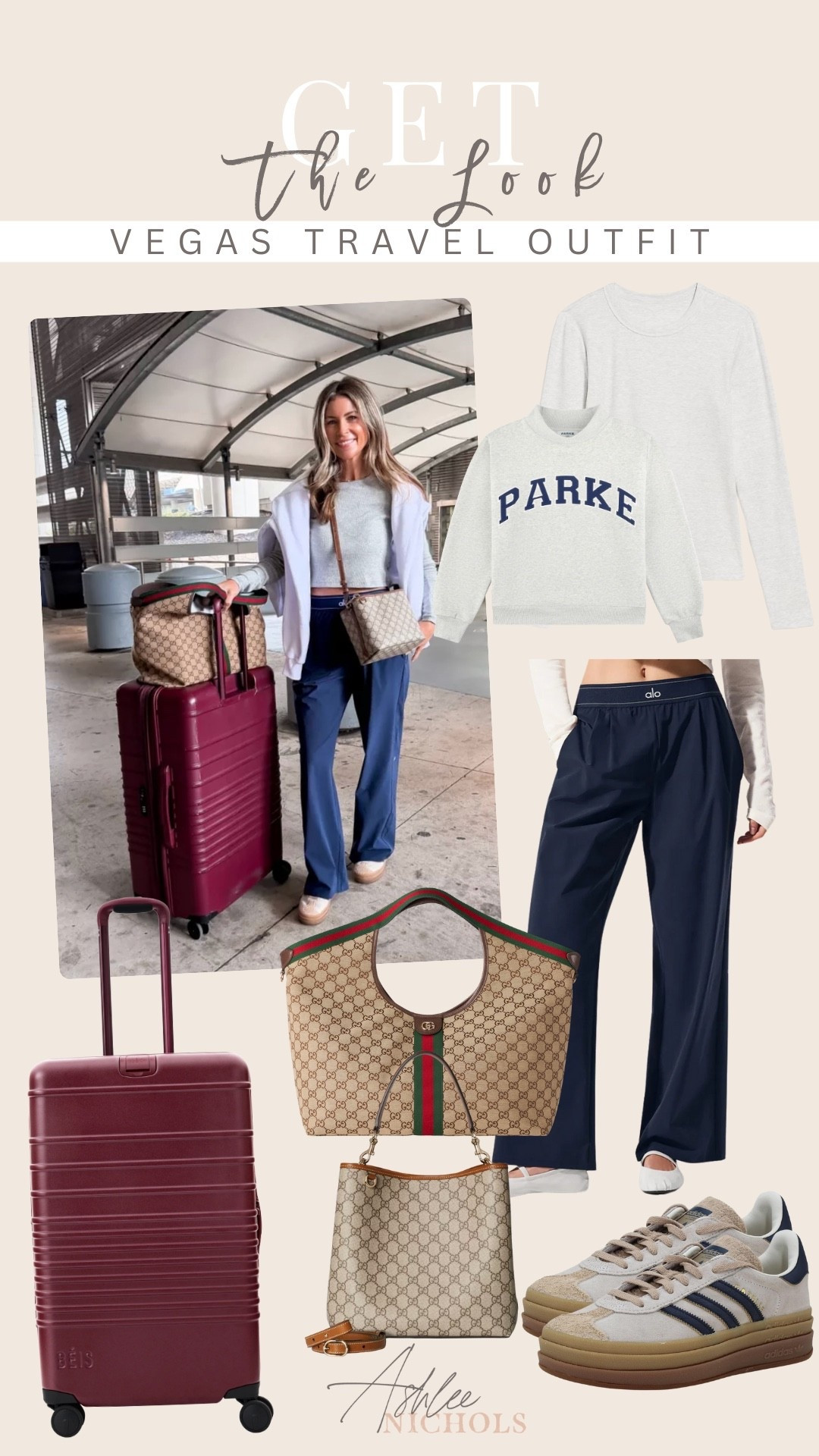 Vegas travel outfit ✈️

Alo pants size small
Gucci tote
Beis luggage
Gucci bucket bag
Adidas sneakers

#LTKTravel #LTKootd #LTKOver40