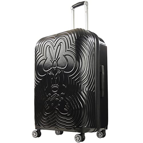 FUL Disney Minnie Mouse 29 Inch Rolling Luggage, Molded Hardshell Suitcase with Wheels, Black (FCFL0103-001) | Amazon (US)