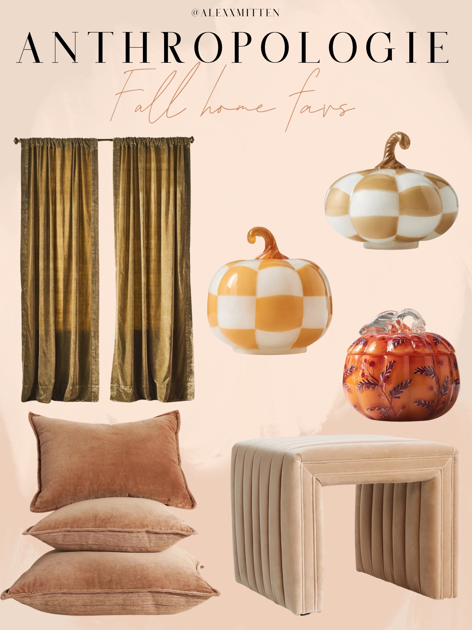 Anthropologie Fall Favorites and Home Decor

Home decor | ceramic pumpkin | fall pillows | checkered pumpkins | fall curtains 



#LTKSeasonal #LTKFindsUnder100 #LTKHome