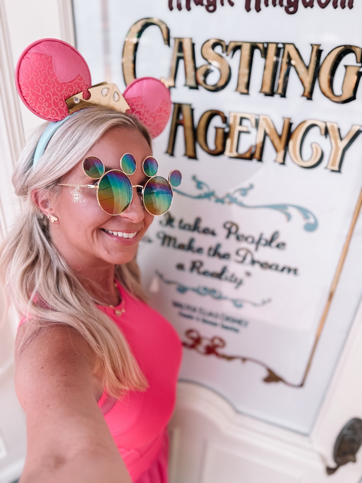 POV: Practicing my pose in front of the Casting door because one day I just know Mickey’s gonna call and say, “Ashley, we need all that Ashley energy over here—stat!” ✨
Until then… a girl can dream, can’t she? 💫💗

✨Walt Disney World, I’m ready when you are!

🩵Manifesting my name tag moment like 🎬
WDW, you know where to find me! 💌🐭
•
🩷Pink Athletic Dress @shopluckyinlove 
🐭Sunglasses @momminwiththemouse 
🏰Earrings @disneyparks 
🩷Pink shoes @newbalance 
✨Bracelets @littlewordsproject 
⌚️Watch @apple 
✨Fit🔗in my LTK
•
#disneydreaming #castmember #disneyadult #wdw #disney #waltdisneyworld #dowhatmakesyouhappy @ltk.creators #ltkstyletip