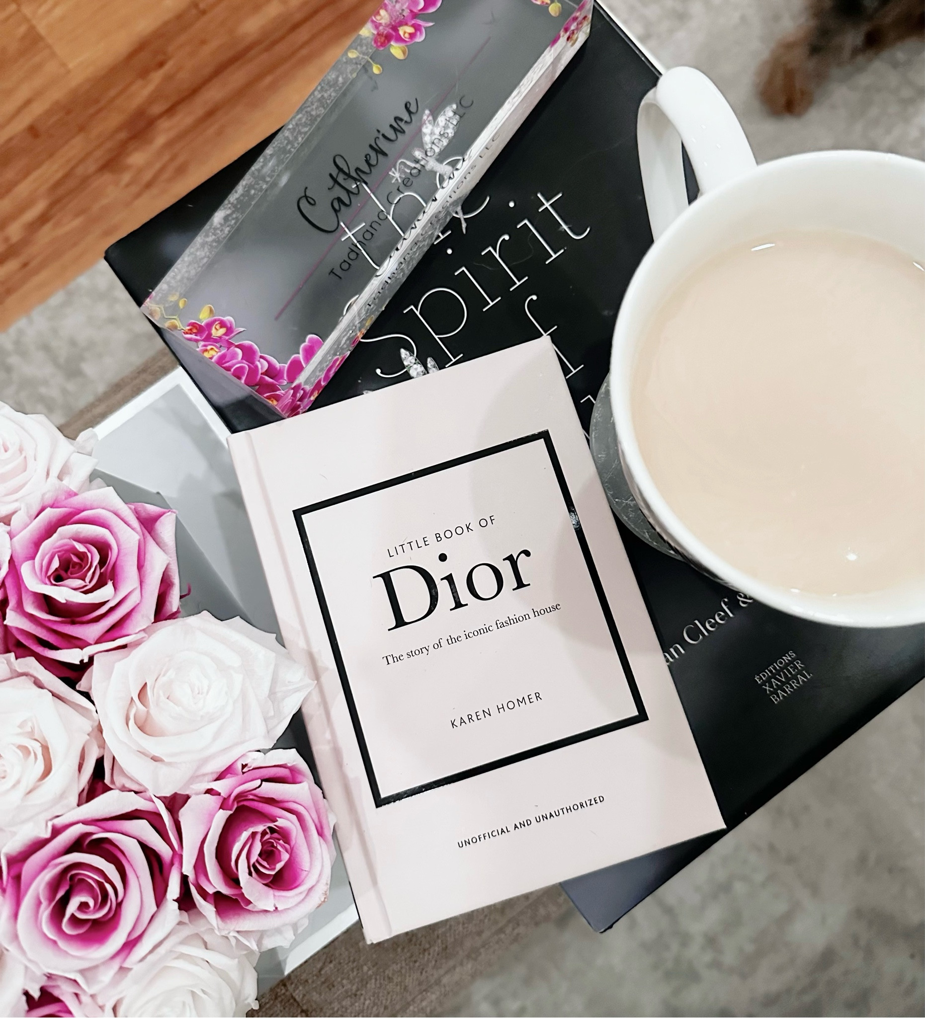 Some cute little gifts around my office from Friends. This Dior book makes a great little gift. My friend paired it with a mug, and gave it to us during a holiday brunch. The nameplate was from a friend to celebrate my new office.

#LTKworkwear #LTKfindsunder100 #LTKhome