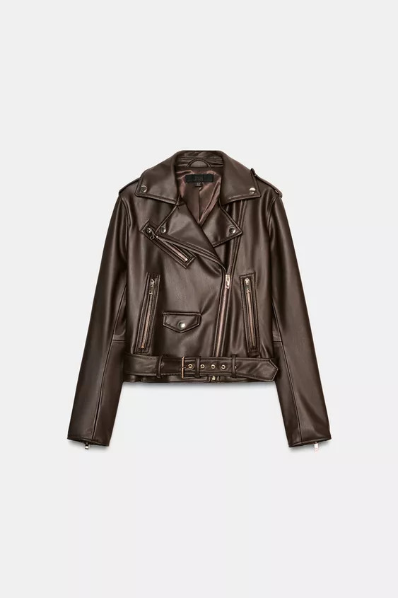 FAUX LEATHER BIKER JACKET | Zara UK