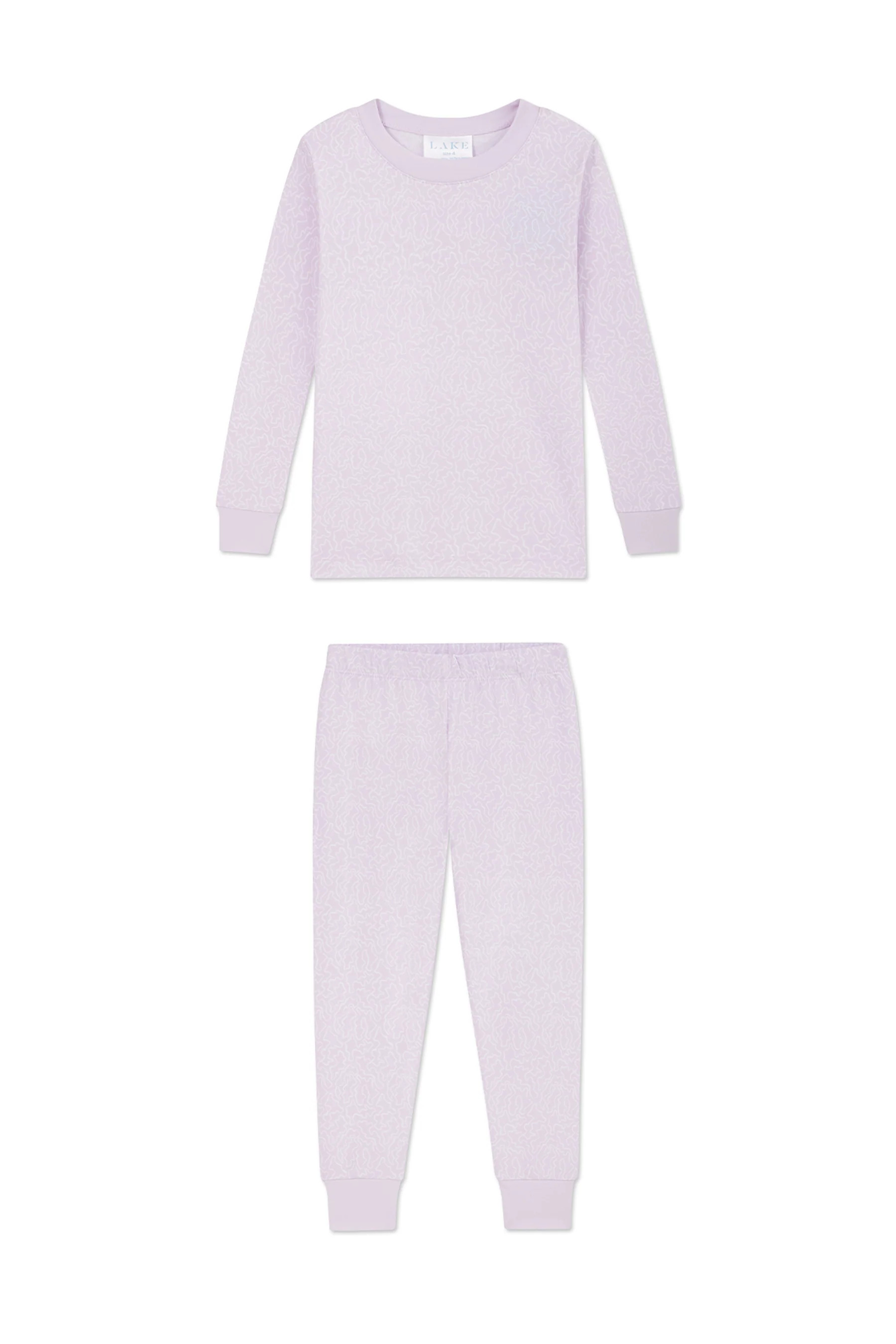 Kids Long-Long Set in Wildflower Maze | Lake Pajamas