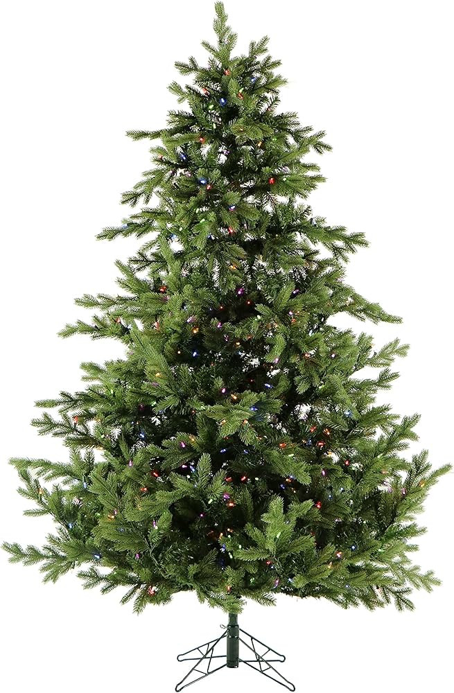Fraser Hill Farm 7.5-Ft. Foxtail Pine Artificial Christmas Tree with Dual Multicolor & Warm White... | Amazon (US)